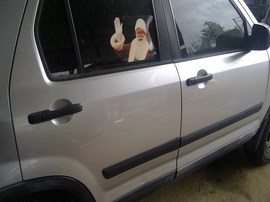 2004 HONDA CR-V, SILVER, LX MODEL, 2.4L, AT, 2WD.  A26261